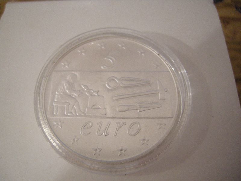 (afbeelding voor) 5 Euro Italië 2003 in capsule